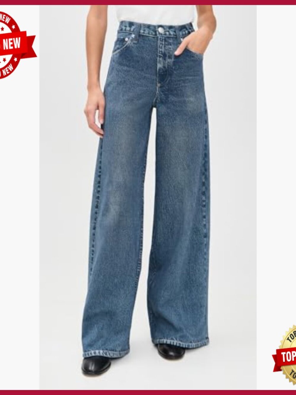 Lightweight Terry Stretch Jeans, 32.75in Inseam, High Rise - Picture 2 of 6